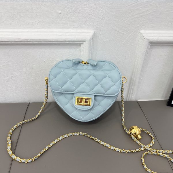 ⁦Women's Fashion Peach Heart Shoulder Bag⁩ - الصورة ⁦6⁩