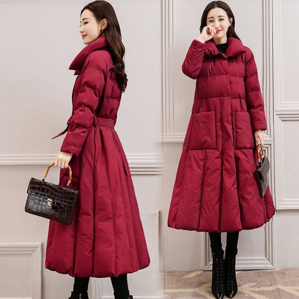 ⁦Women's Cotton-padded Clothes Mid-length Loose Bf Down Cotton Jacket Coat⁩ - الصورة ⁦7⁩