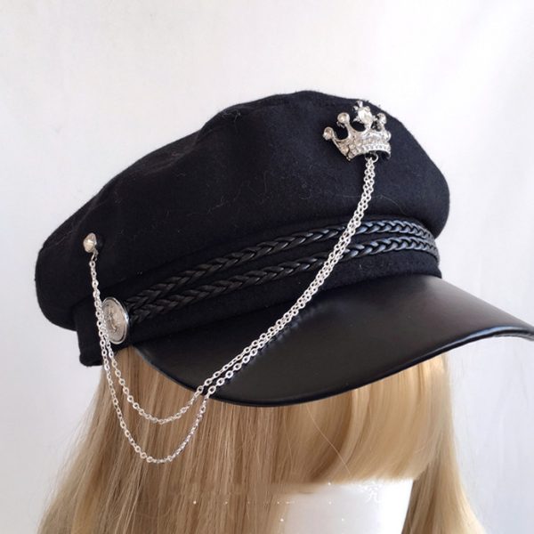⁦Gothic Style Soviet Army Hat Lolita Accessories⁩ - الصورة ⁦7⁩
