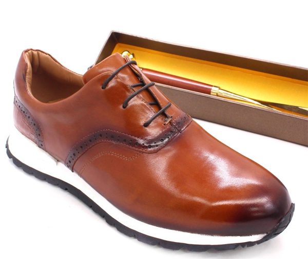 ⁦Breathable And Non Slip Leather Men Shoes⁩ - الصورة ⁦2⁩