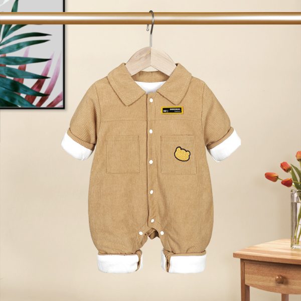 ⁦Infant Autumn Clothes Clothes Spring Double Layer⁩ - الصورة ⁦4⁩