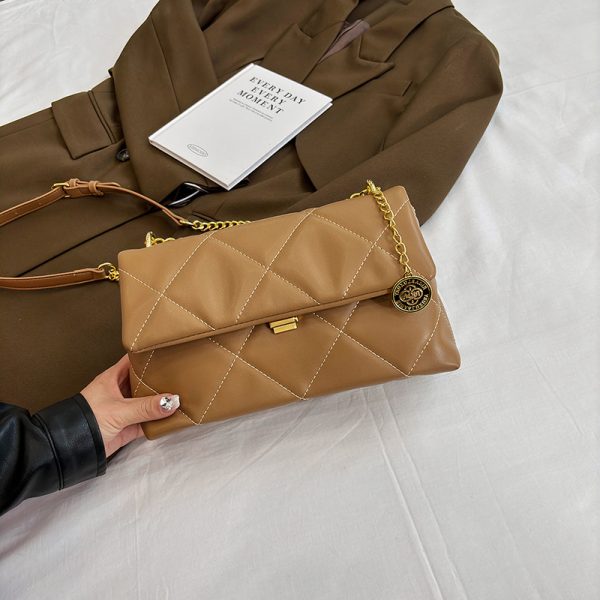 ⁦Women's Fashion Diamond Chain Messenger Bag⁩ - الصورة ⁦4⁩