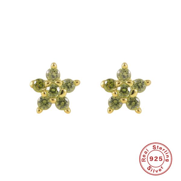 ⁦Color Diamond Snowflake Fashion Trending Earrings⁩ - الصورة ⁦7⁩