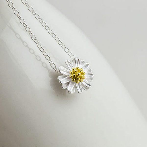 ⁦925 Silver Necklace Korean Fashion Style Small Jewelry Set⁩ - الصورة ⁦3⁩