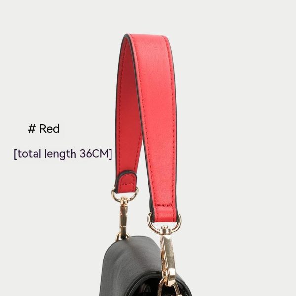 ⁦Bucket Bag Short Leather Shoulder Strap Accessories⁩ - الصورة ⁦5⁩