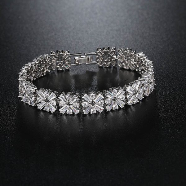 ⁦Temperament Fashion Bride Round Zircon Wax Inlaid Jewelry⁩ - الصورة ⁦3⁩