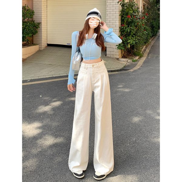⁦Autumn New Wide Leg Jeans For Women⁩ - الصورة ⁦2⁩