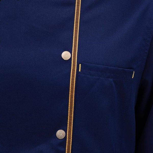 ⁦Chef Work Clothes Long Sleeved Autumn And Winter Clothes Hotel  Clothes⁩ - الصورة ⁦5⁩