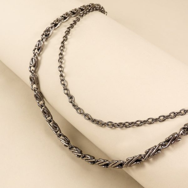 ⁦Hot Sellers For Both Men And Women Are Skeleton Skull Lockets Metal Guns Black Chain Pants Jeans Overalls Hip-hop Hipster Accessories Waist Ornaments⁩ - الصورة ⁦9⁩