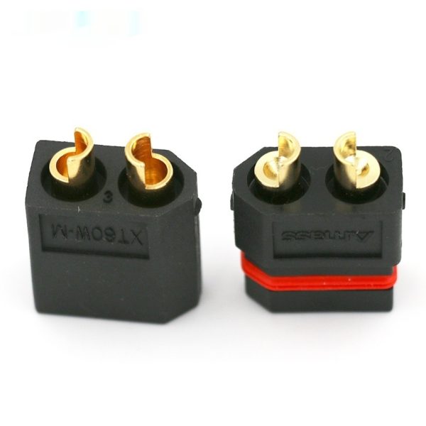 ⁦XT60W-M F Male And Female Connector Waterproof Gold-plated Black High Current Plug Model Accessories⁩ - الصورة ⁦2⁩