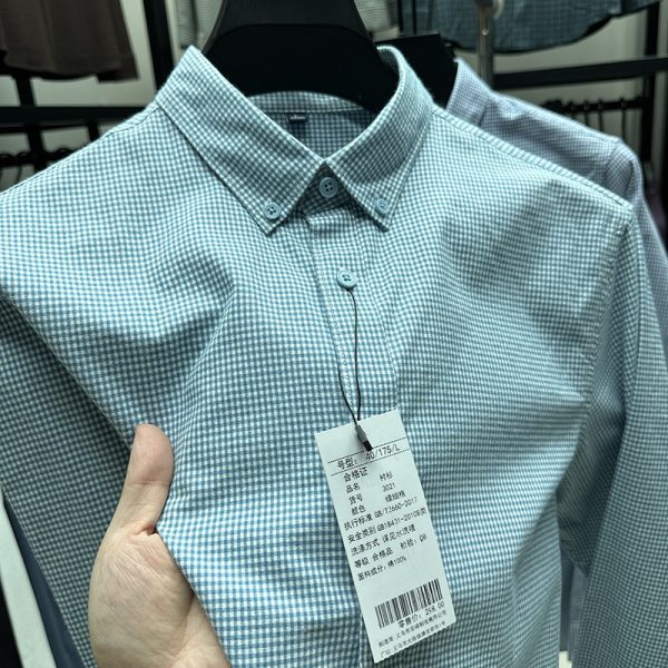 ⁦Autumn Long Sleeve Fashion Casual Men's Shirts⁩ - الصورة ⁦3⁩