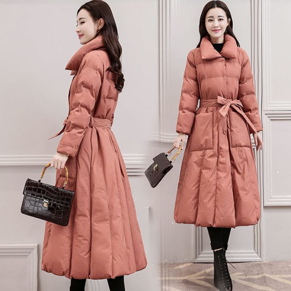⁦Women's Cotton-padded Clothes Mid-length Loose Bf Down Cotton Jacket Coat⁩ - الصورة ⁦4⁩