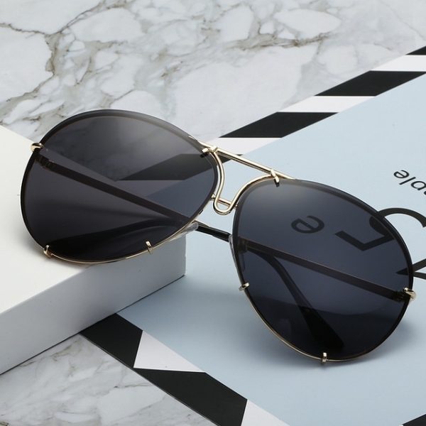 ⁦Women's Fashion Lens Sunglasses Gradient Color⁩ - الصورة ⁦9⁩