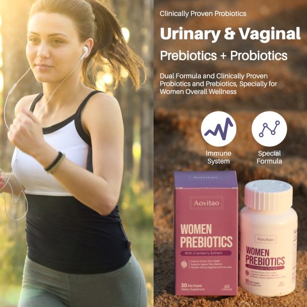 ⁦Vaginal Probiotics Women Ph Balance Pills Female Gut Health Prebiotics 60 Billion CFU Capsules Digestive Urinary Tract Support⁩ - الصورة ⁦5⁩
