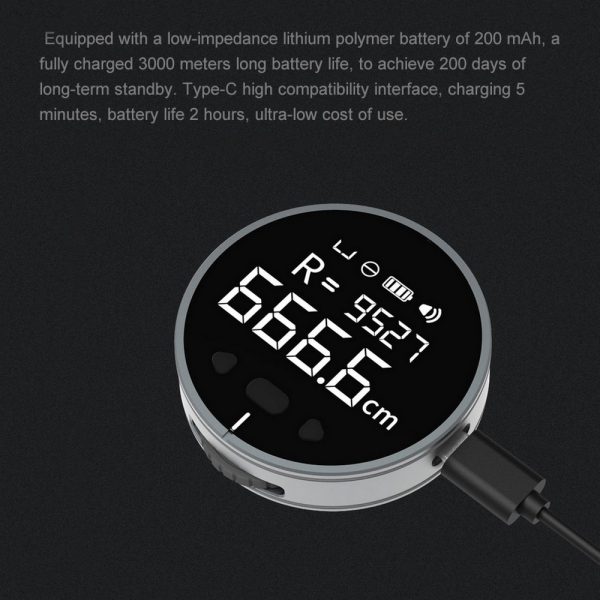 ⁦Distance Measuring Instrument Electronic Measuring Ruler Tape Measure High Definition Digital LCD High Precision Electronic Measuring Ruler Tool⁩ - الصورة ⁦3⁩