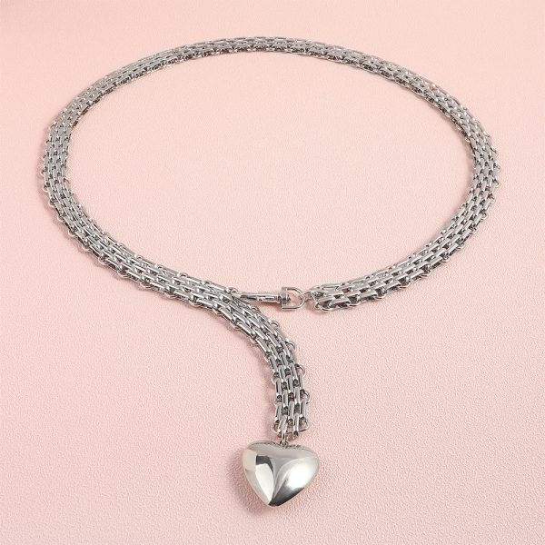 ⁦Men And Women Design Fashion Love Chain Pendant Waist Chain Metal Accessories Cute Chain⁩ - الصورة ⁦5⁩