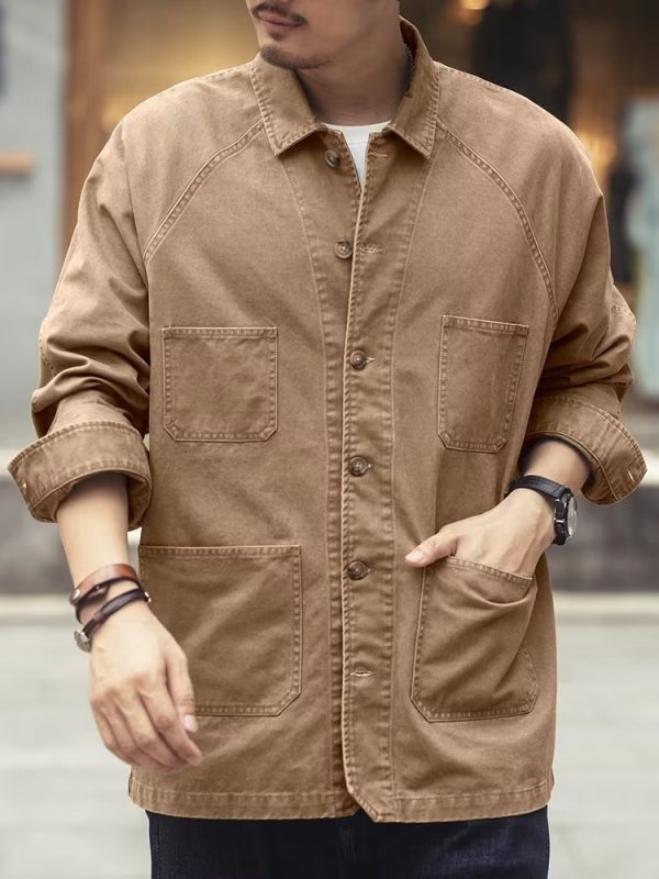 ⁦Versatile Casual Denim Jacket For Men⁩ - الصورة ⁦3⁩