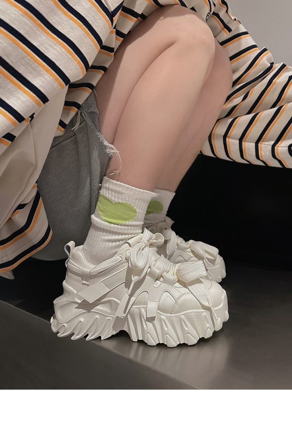 ⁦Women's Platform Height Increasing Casual All-matching Sneaker⁩ - الصورة ⁦10⁩