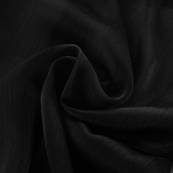 ⁦Women's Fashion Design Sense See-through Black Gauzy Shirt⁩ - الصورة ⁦10⁩
