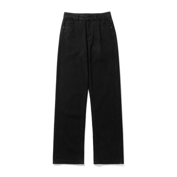 ⁦Yellow Mud Dyed High Street Washed Worn Jeans Men⁩ - الصورة ⁦4⁩