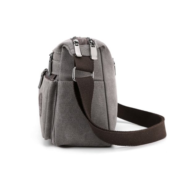 ⁦Women's Large Capacity Postman Retro Casual Canvas Shoulder Bag⁩ - الصورة ⁦9⁩