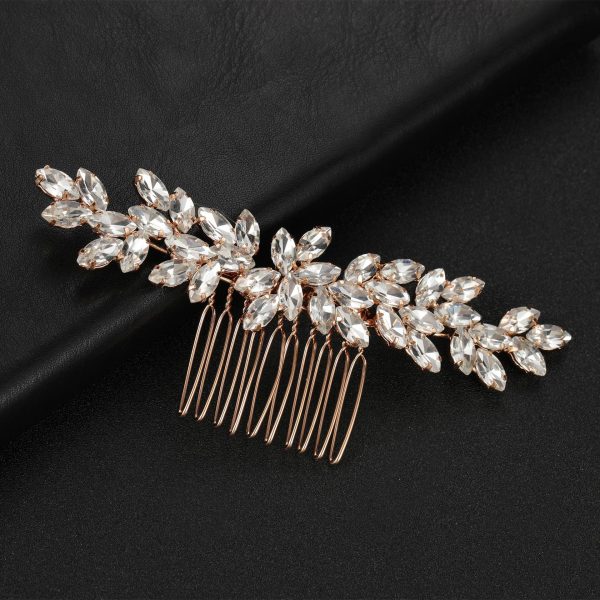 ⁦Bridal Wedding Scratch Diamond Headdress Hair Accessories⁩ - الصورة ⁦2⁩