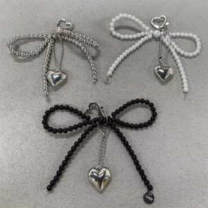 Sweet Pearl Bow Key Chain Accessories
