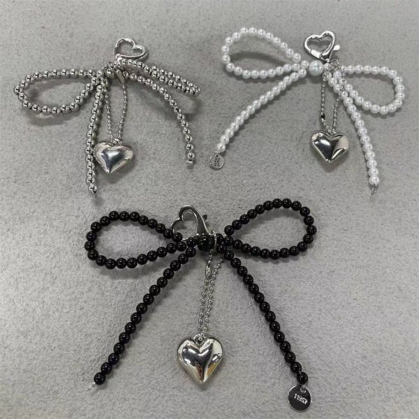 Sweet Pearl Bow Key Chain Accessories