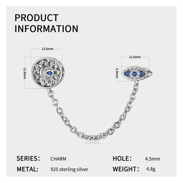 ⁦Blue Diy Beaded Bracelet 925 Silver Accessories⁩ - الصورة ⁦2⁩