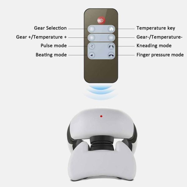 ⁦Smart Electric Pulse Back and Neck Massage 4 Heads Pain Relief Tool Health Care Relaxation Cervical Vertebra Physiotherapy⁩ - الصورة ⁦4⁩