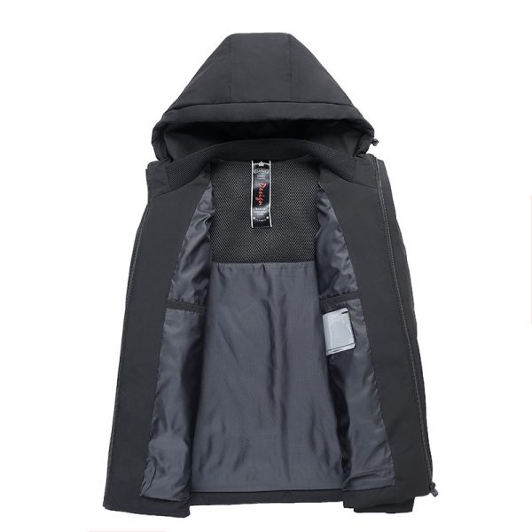 ⁦Warm and loose plus size men's down jacket⁩ - الصورة ⁦4⁩