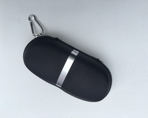 ⁦Black Eyewear Cases Sunglasses Case For Women Glasses Box With Lanyard Zipper Glasses Case Hard For Men Glasses Cloth Bag⁩ - الصورة ⁦7⁩