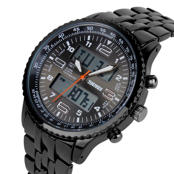 ⁦Light Energy Meter Multifunctional Male Student Sports Electronic Watch⁩ - الصورة ⁦2⁩