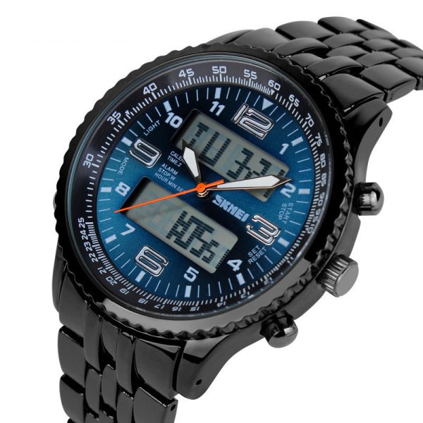 ⁦Light Energy Meter Multifunctional Male Student Sports Electronic Watch⁩ - الصورة ⁦4⁩