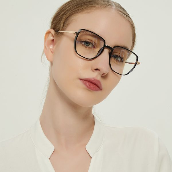 ⁦Wuhuama Glasses Round Full Frame TR90 Blu-ray Glasses⁩ - الصورة ⁦2⁩