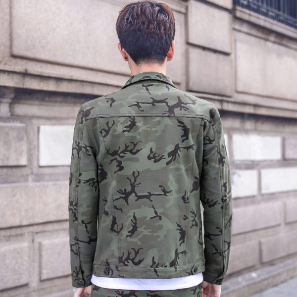 ⁦Camouflage Jacket Men's Handsome Overalls Men's Jackets⁩ - الصورة ⁦2⁩