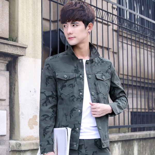 ⁦Camouflage Jacket Men's Handsome Overalls Men's Jackets⁩ - الصورة ⁦3⁩