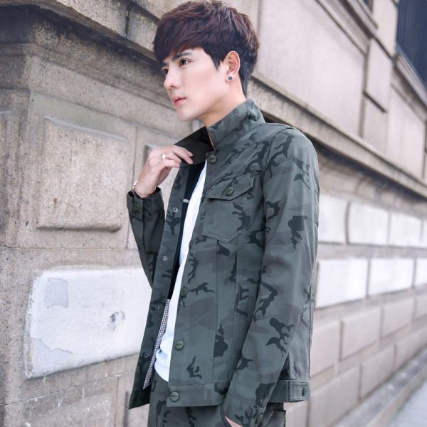 ⁦Camouflage Jacket Men's Handsome Overalls Men's Jackets⁩ - الصورة ⁦5⁩