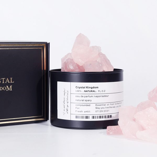 ⁦Volcanic Stone Crystal Diffused Stone Essential Oil Fire-free aromatherapy Tin Can Decoration Gift Box Home Bedroom Fragrance Vibrato With The Same Paragraph⁩ - الصورة ⁦2⁩