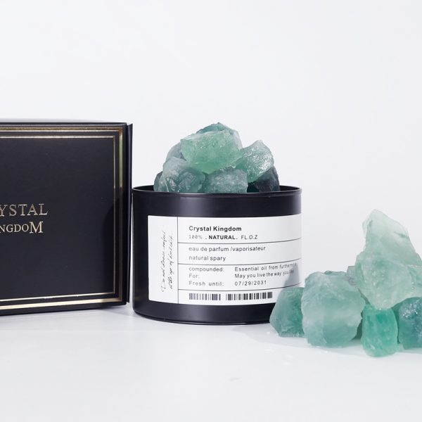 ⁦Volcanic Stone Crystal Diffused Stone Essential Oil Fire-free aromatherapy Tin Can Decoration Gift Box Home Bedroom Fragrance Vibrato With The Same Paragraph⁩ - الصورة ⁦6⁩