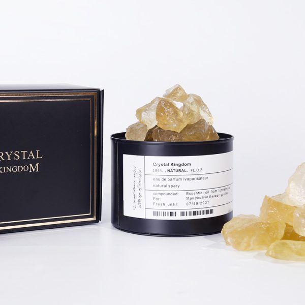 ⁦Volcanic Stone Crystal Diffused Stone Essential Oil Fire-free aromatherapy Tin Can Decoration Gift Box Home Bedroom Fragrance Vibrato With The Same Paragraph⁩ - الصورة ⁦4⁩