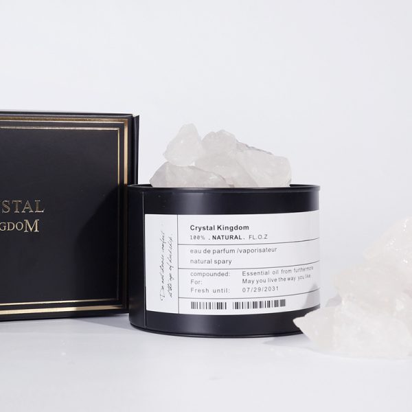 ⁦Volcanic Stone Crystal Diffused Stone Essential Oil Fire-free aromatherapy Tin Can Decoration Gift Box Home Bedroom Fragrance Vibrato With The Same Paragraph⁩ - الصورة ⁦3⁩