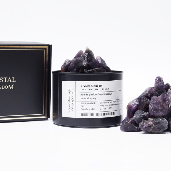 ⁦Volcanic Stone Crystal Diffused Stone Essential Oil Fire-free aromatherapy Tin Can Decoration Gift Box Home Bedroom Fragrance Vibrato With The Same Paragraph⁩ - الصورة ⁦5⁩