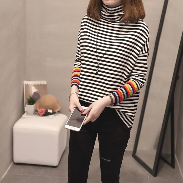 ⁦Sweater Tnside Turtleneck Bottoming Shirt⁩ - الصورة ⁦3⁩