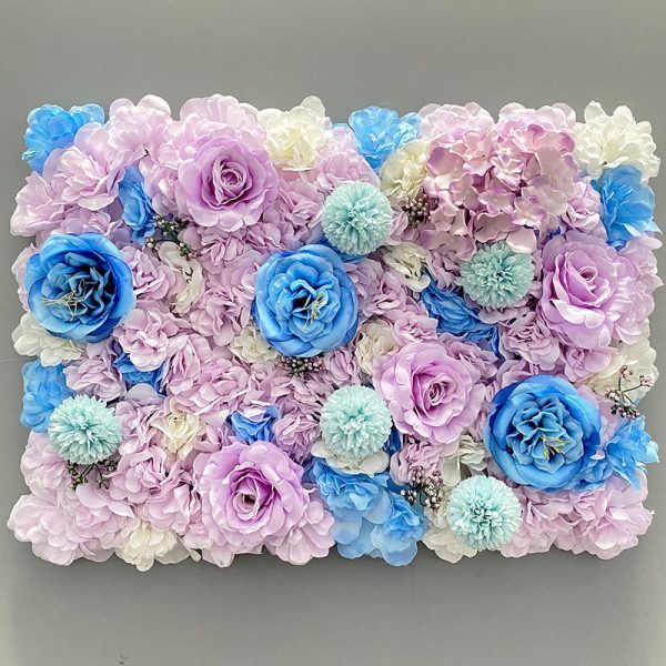 ⁦40x60CM White Silk Rose Flower Wall Artificial Flower for Wedding Decoration Flower Wall Romantic Wedding Home Backdrop Decor⁩ - الصورة ⁦4⁩