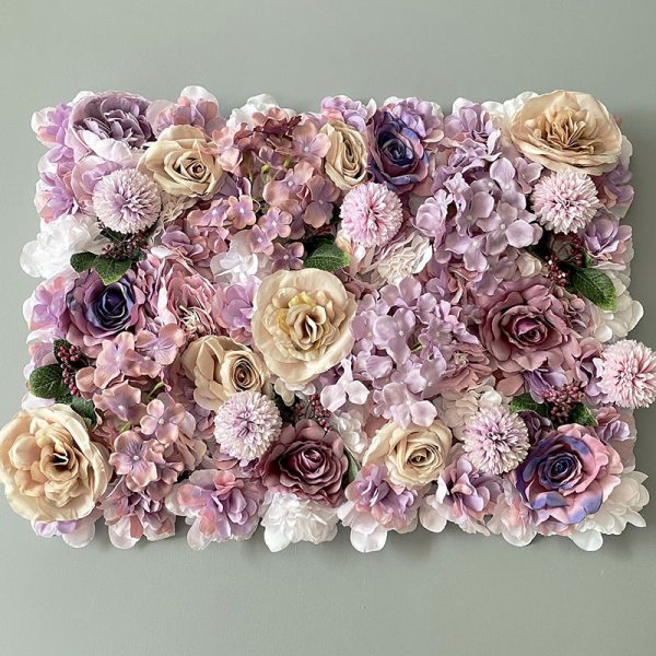 ⁦40x60CM White Silk Rose Flower Wall Artificial Flower for Wedding Decoration Flower Wall Romantic Wedding Home Backdrop Decor⁩ - الصورة ⁦5⁩