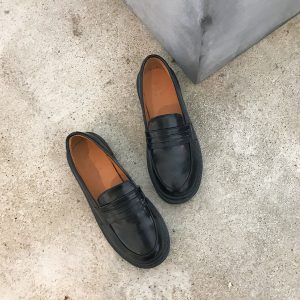 British College Style Small Leather Shoes