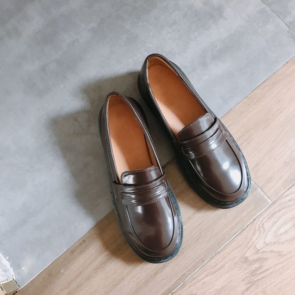 ⁦British College Style Small Leather Shoes⁩ - الصورة ⁦2⁩