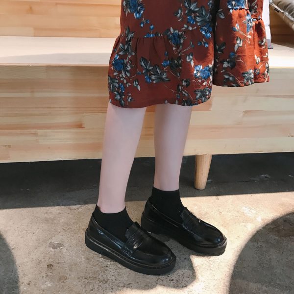 ⁦British College Style Small Leather Shoes⁩ - الصورة ⁦3⁩