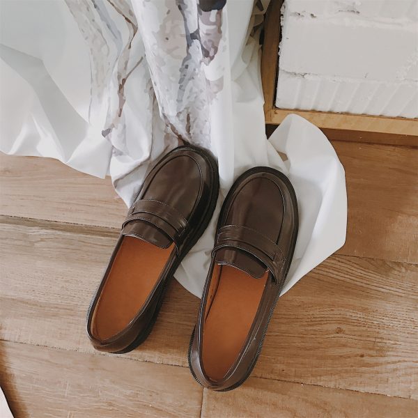 ⁦British College Style Small Leather Shoes⁩ - الصورة ⁦5⁩